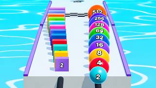 Impossible 2048 Merge Run! Colorful Number Ball Evolution (episode 83) screenshot 3