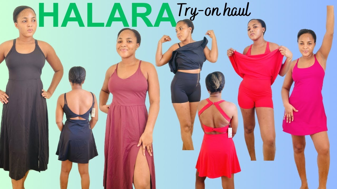 2023 HALARA DRESS TRY-ON HAUL AND HONEST REVIEW.  HALARA ACTIVE WEAR IN  DRESSES. #halarareview 