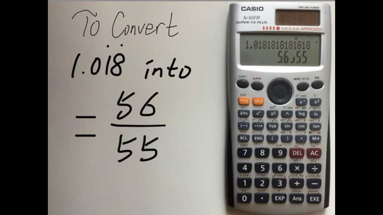 Change Decimal To Fraction Calculator