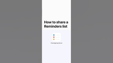How to share a Reminders list on iPhone, iPad, and iPod touch — Apple Support