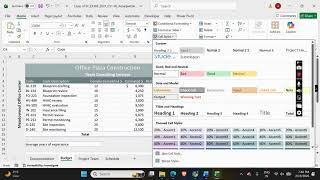 Excel 365/2021 | Modules 1-3: SAM Capstone Project 1b Forward Construction #shellycashman