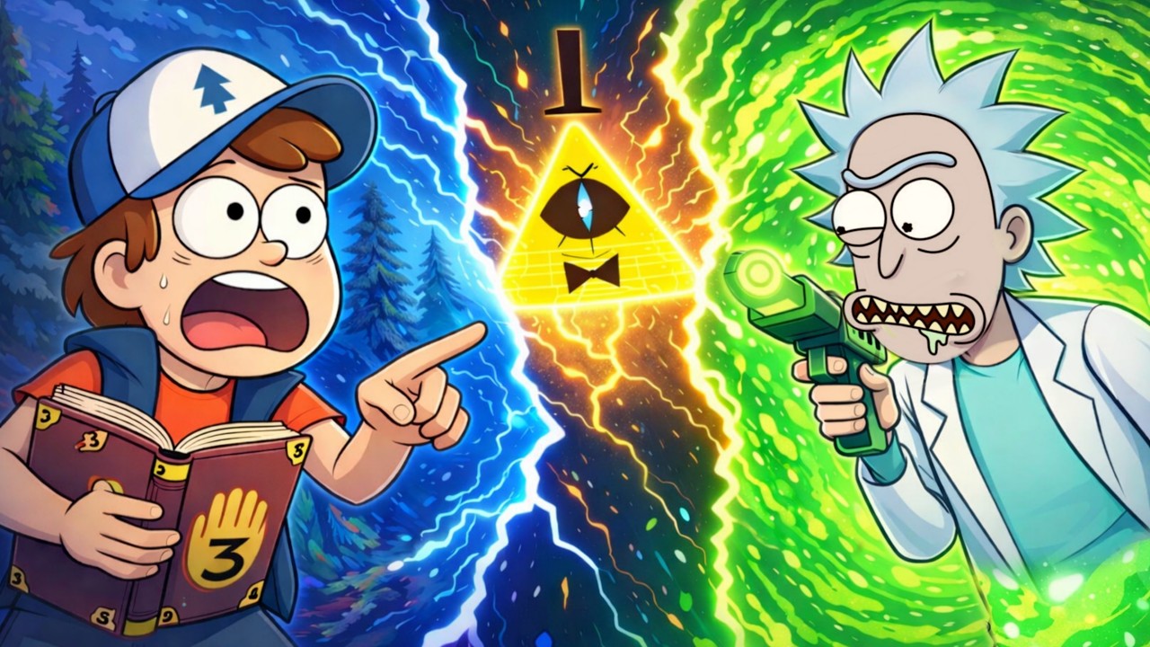 Как ГРАВИТИ ФОЛЗ связан с РИКОМ И МОРТИ?