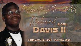 Celebrating the Life of Richard Earl Davis, II; Pastor Frank M. Davis, Eulogist
