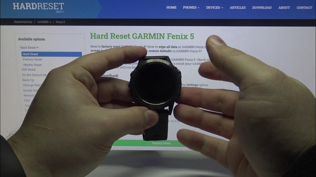how-to-factory-reset-garmin-fenix-5-performer-delete-all-content