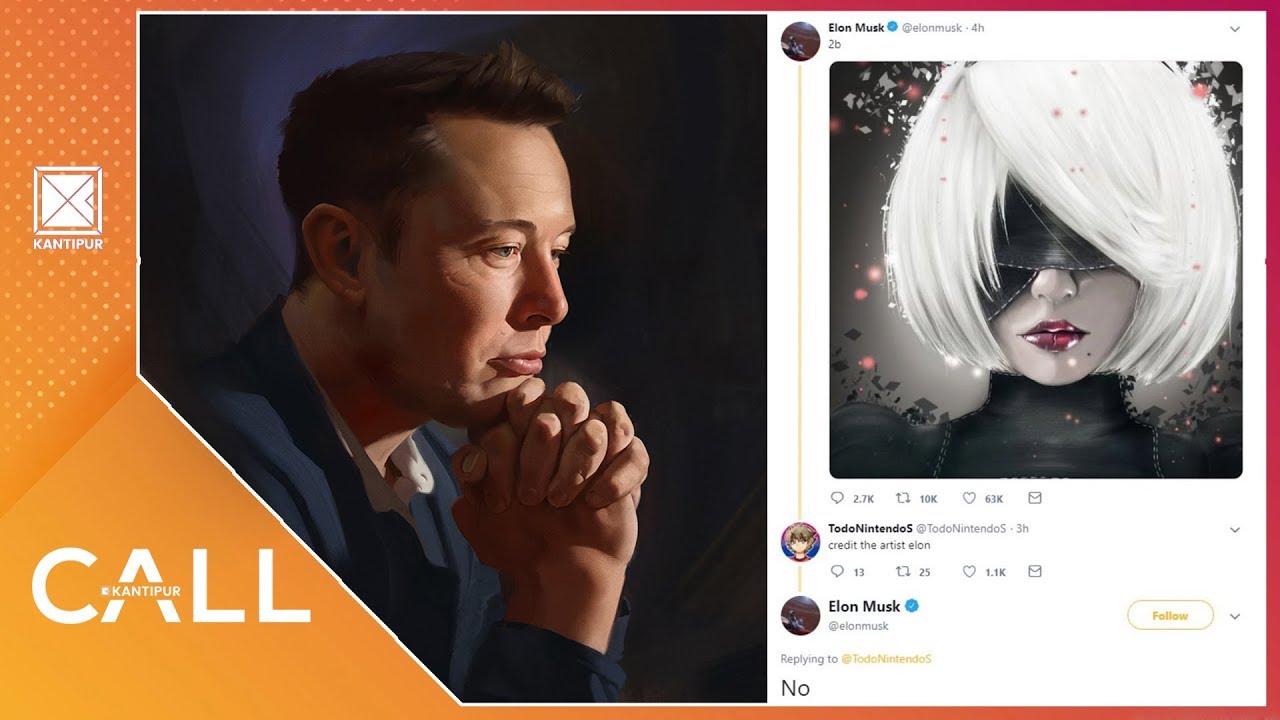 Elon Musk Called Out For Not Crediting An Artist For A Fan Art | Call