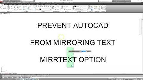 Prevent Autocad from Mirroring Text - Stop Text Mirror - Enable and Disable Mirrtext