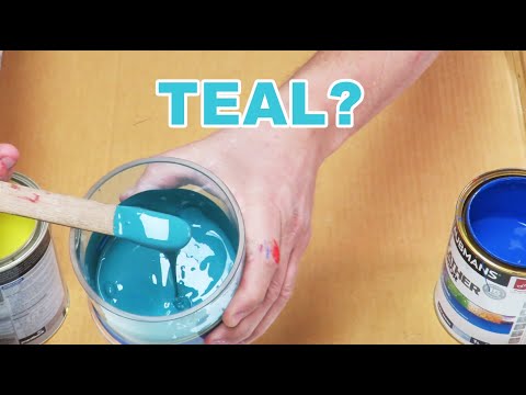 Come fare Teal con vernice acrilica ho Facile Blu E Giallo