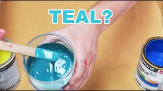 Detailed How To Make Teal With Acrylic Paint I Easy Blue And Yellow Details