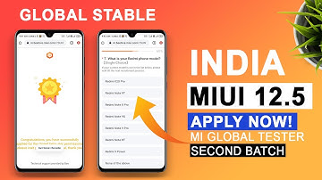 [2nd Batch] MIUI 12.5 Global Stable Beta Testing Forum | MIUI 12.5 India Update