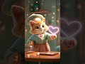 #cat #catshorts #cutecat #cute 3D CGI Cat Draws Glowing Heart in Air | Cute Viral YouTube Short