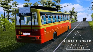 Released Kerala KSRTC Bus Mod In Bus Simulator Indonesia - Bussid Bus Mod - Bussid Car Mod - Bussid