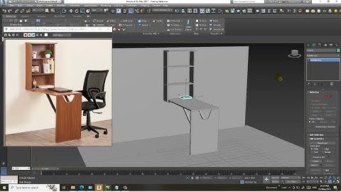 3dsMax Tutorials, Learn 3D Modeling a  Wall Mounted Foldable Table from Scratch in 3dsMax ( Part 1)