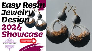 Resin Earring DIY Tutorial for Beginners #howtoresin #2024trends #newyearcrafts #resina #jewelry