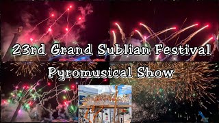 23rd Sublian Festival | Pyromusical Show by V. Lebrilla Fireworks | Happy Fiesta Bayan ng Bauan