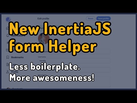 New InertiaJs form