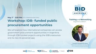 BID for the Americas |  Workshop: Public procurement opportunities  with BID for the Americas App