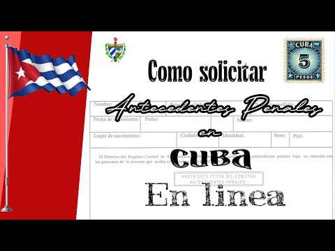 Cómo solicitar antecedentes penales en línea en Cuba