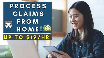 PROCESS CLAIMS FROM HOME | REMOTE WORK FROM HOME JOBS 2025