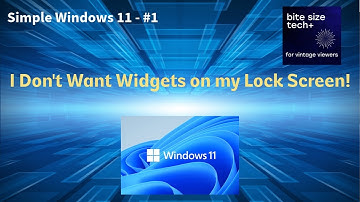 Simple windows 11 #1 - Get Rid of Lock Screen Widgets -