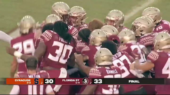 Seminole Moment: Ryan Fitzgerald's Game-Winning 34-Yard Field Goal vs. Syracuse (2021)