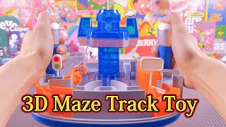 ASMR | 12-minute immersive 3D maze track-based puzzle game unboxing and review