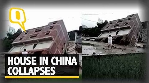 The Quint: Dramatic Footage: House Collapses After Being Hit By Floods