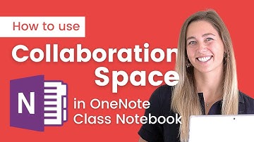 Using Collaboration Space in Onenote Class Notebook