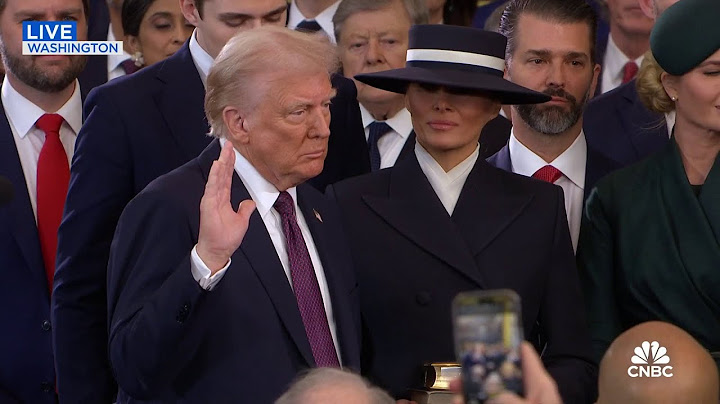 Donald Trump sworn in as 47th president of the U.S.