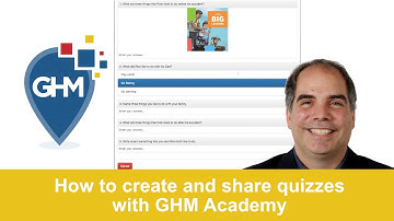 How to create and share quizzes with GHM Academy