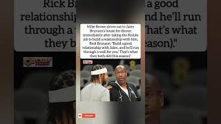 Mike Brown drove to Jalen Brunson's house right after taking Knicks job.#shorts