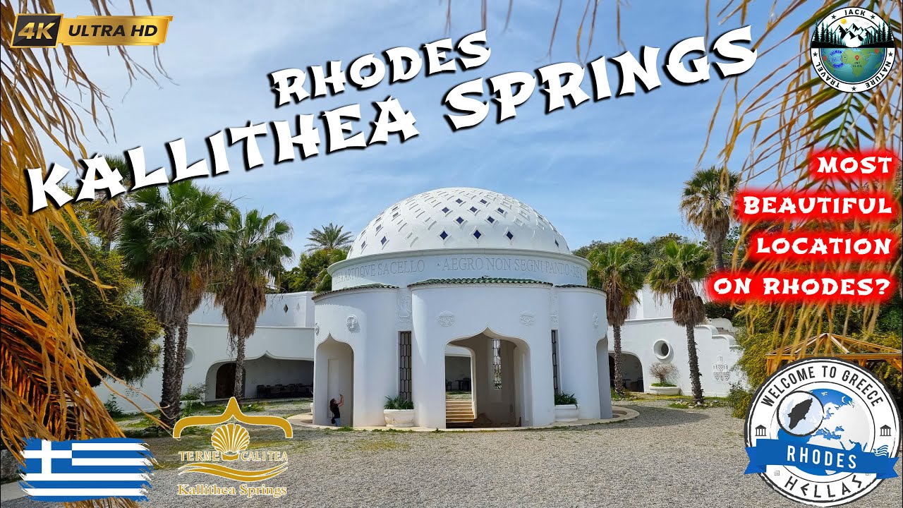 Источники Каллифея — самое красивое место на Родосе | Греция | 4K UHD