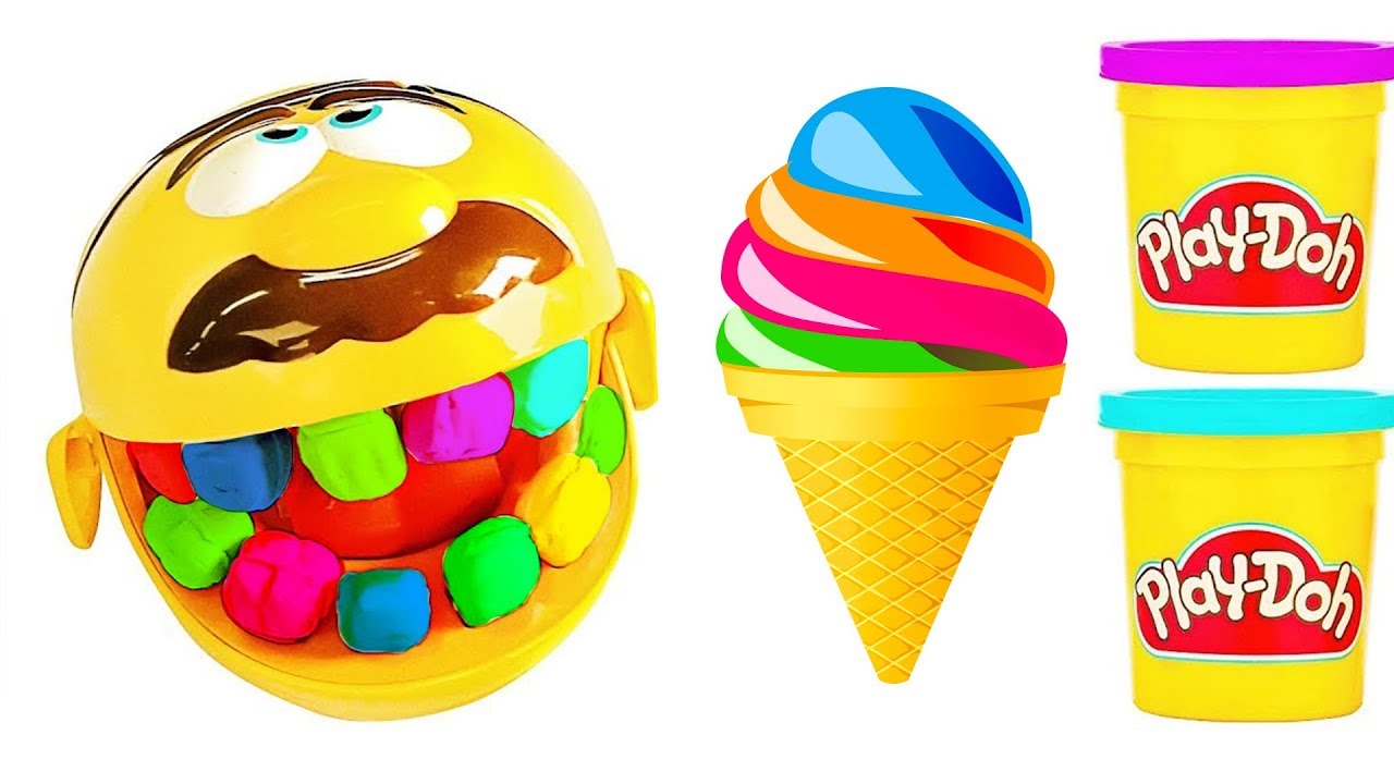 Learn Colors With Play Doh Machine Dr Drill n Fill Toy For Children