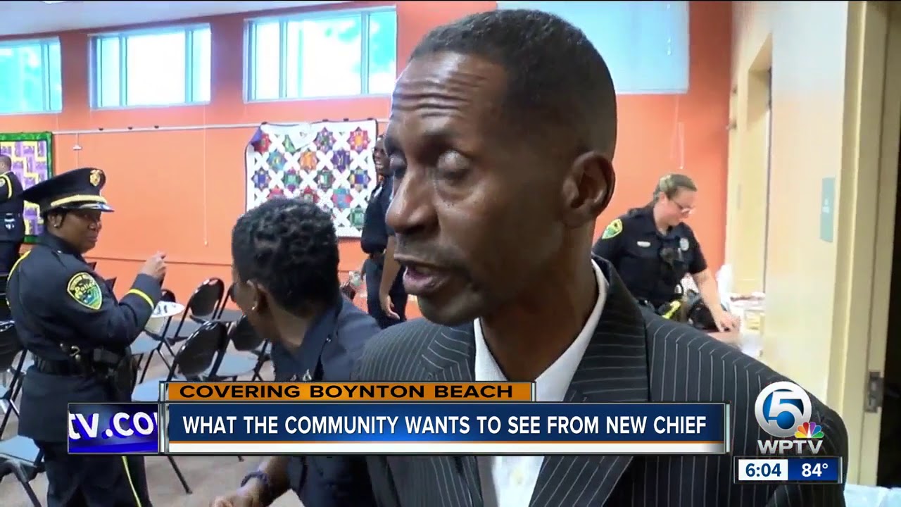 Boynton Beach police swear in new chief - YouTube