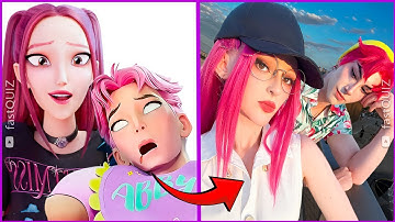 KPOP Demon Hunters Couple in Real-Life TikTok Version🎶 🔥 Movie Trivia Quiz | Rumi, Zoey, Mira, Jinu