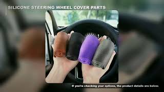 Silicone Steering Wheel Cover Elastic Glove Fit Soft Touch Can Choose From Various Colors of Car Int screenshot 5