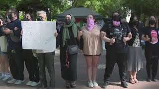 Pro-Palestinian protesters remain at Sacramento State for second day
