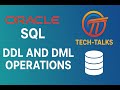 Oracle SQL Developer DDL and DML Operations#tech#coding #oracle #development#sql#plsql #programming