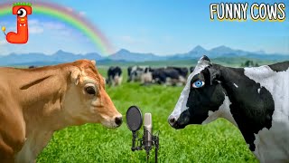 FUNNY COW DANCE FOR 4 MINUTES COMPILATION | Cow Song & Cow Videos 2022 | Cow dance & Cow music