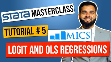 Logit and OLS Regressions on MICS (Multiple Indicator Cluster Survey) data using STATA