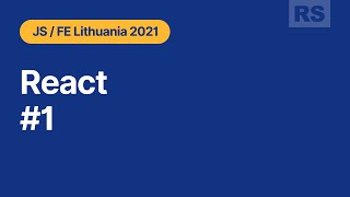 Rolling Scopes School  Lithuania. React 1