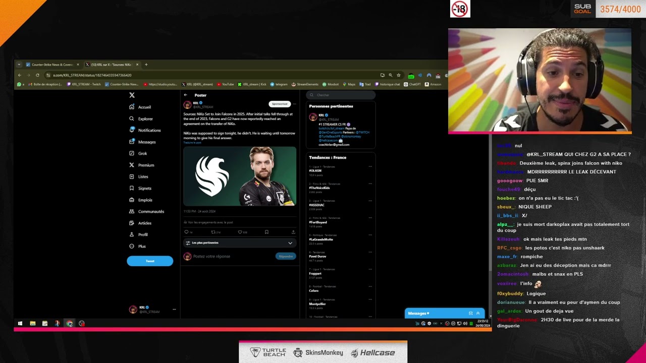 [CLIP TWITCH] - KRL_STREAM - G2 ne peut veut plus