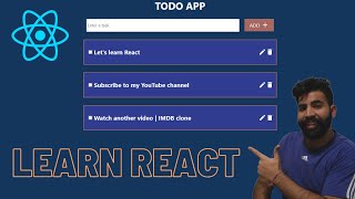 Todo App | React Tutorials For Beginners | #react #beginners