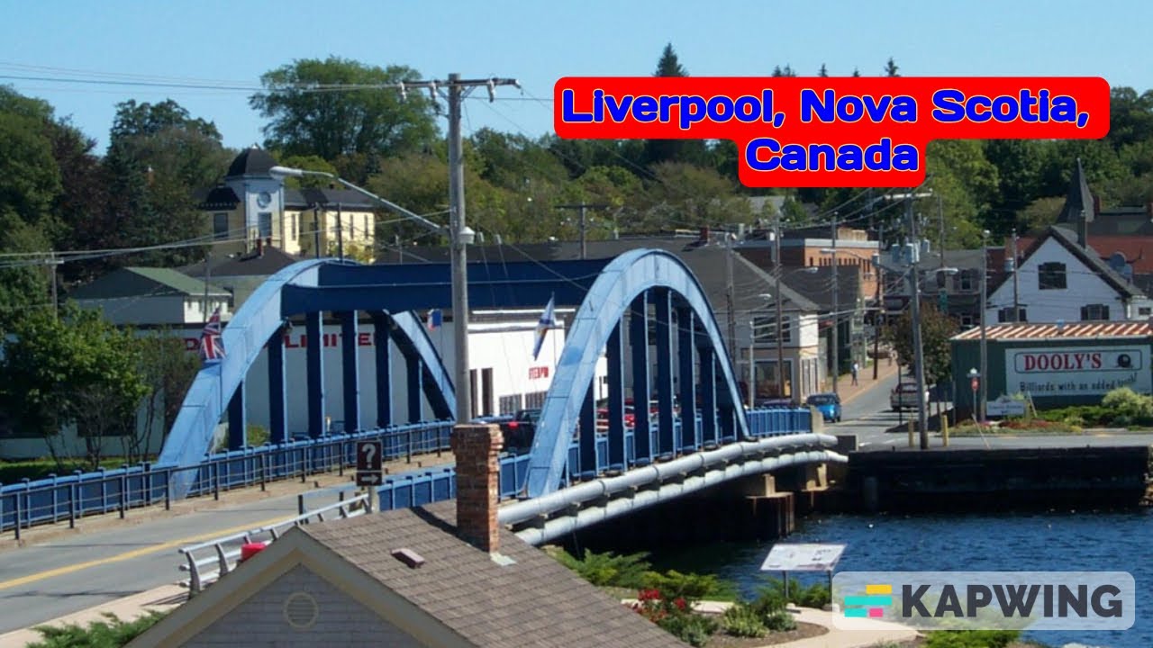 Driving in Liverpool, Nova Scotia, Canada