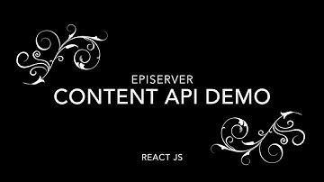 EPiServer Content Delivery APi - Part I