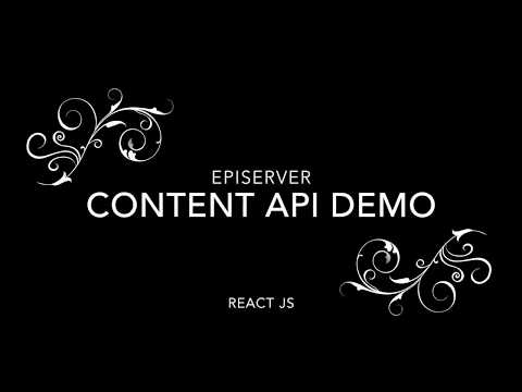 EPiServer Content Delivery APi - Part I