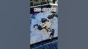 #Big #crash #rc #snowmobile #Polaris #broken #snow #winter #fail #funny #fast #3d #3dprinted #art
