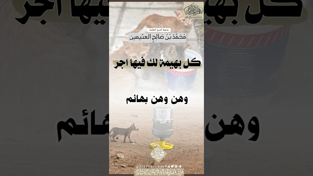 كل بهيمة لك فيها اجر عند الله || الشيخ العلامة محمد بن صالح العثيمين رحمه الله