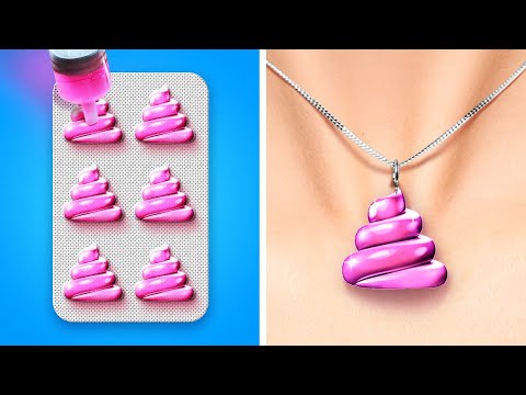 놀라운 DIY 쥬얼리 || 글루건, 에폭시 수지, <strong>3D</strong> <strong>펜</strong> 공예