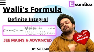 Wallis Formula | Wallis Formula Proof | Jee Mains & Advanced | Jee 2022 | By Abhi Sir