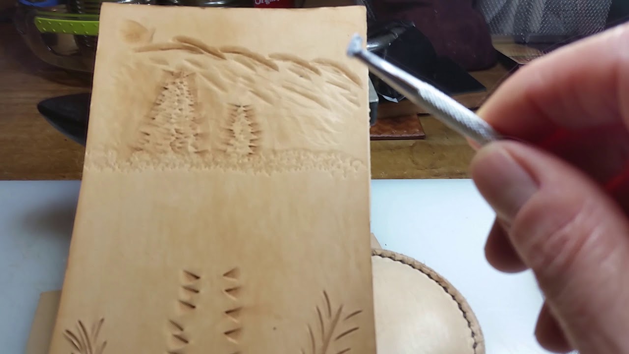 Leather Crafting Decorative Cuts & Figure Carving YouTube